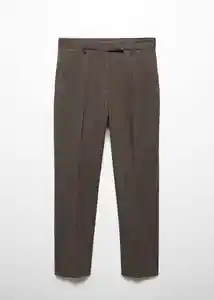 Pantalón Warm Gris Talla 38 Mujer Mango