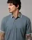 Camiseta Polo Iconica Azul Espejismo Oscuro T XXL 34909 Rifle