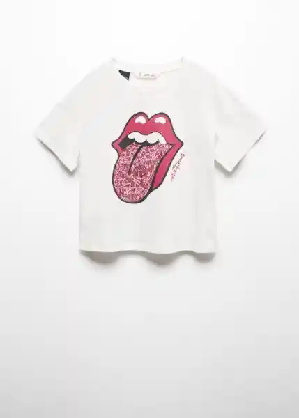 Camiseta Lengua Off-White Talla 10 Niña Mango