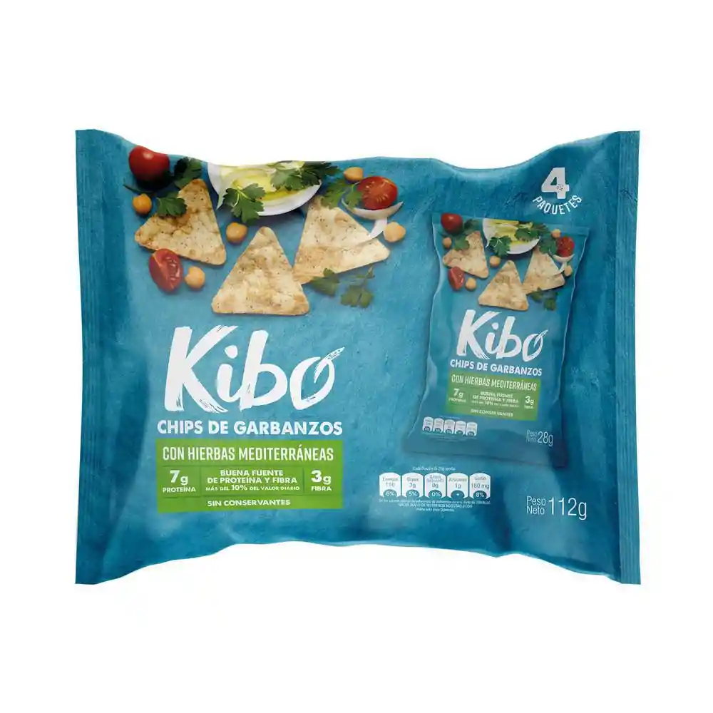 Kibo Chips de Garbanzos con Hierbas Mediterráneas