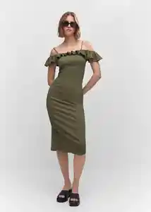 Vestido Janice Khaki Talla M Mujer Mango