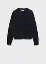 Saco Jersey Mariner Navy Talla M Mujer Mango