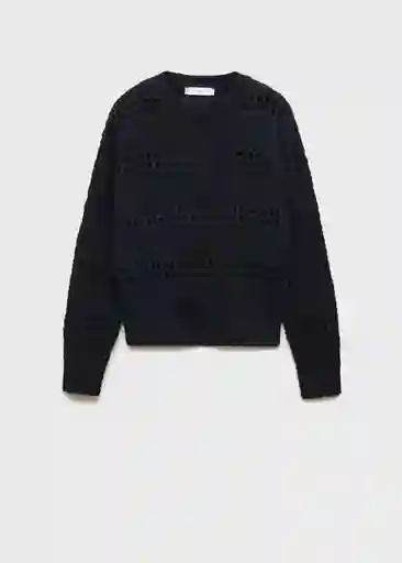 Saco Jersey Mariner Navy Talla M Mujer Mango