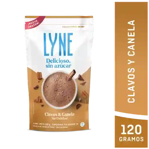 Choco Lyne Chocolate Clavos y Canela Sin Endulzar 120 g