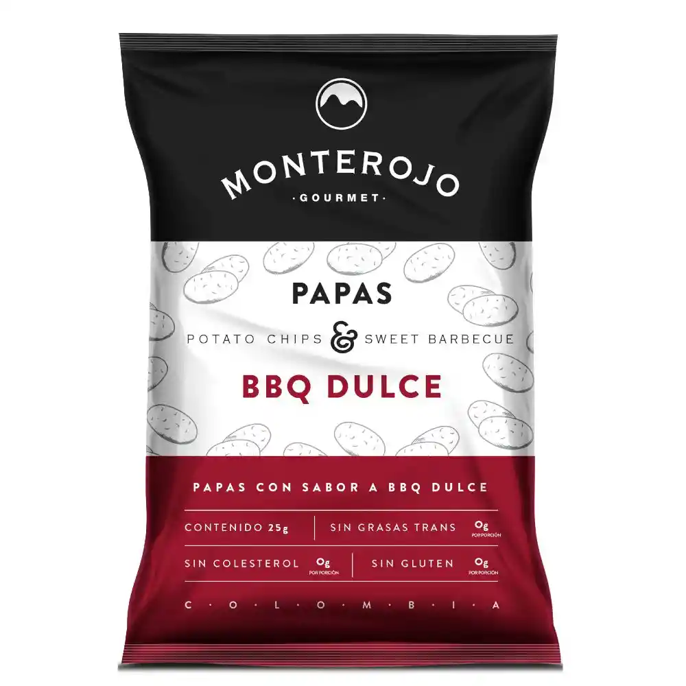   Monte Rojo  Snack De Papas Fritas Sabor Bbq Dulce 