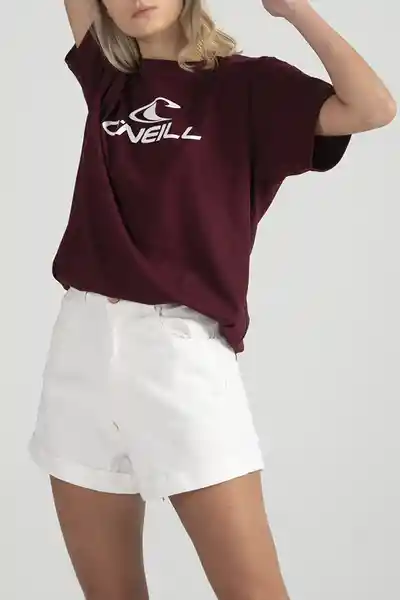 ONeill Camisa Femme Oversized Classic Vino Tinto Talla L