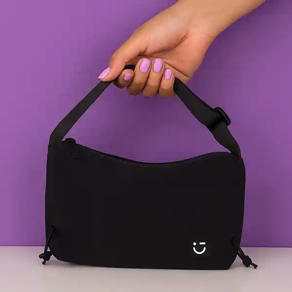 Bolso Crossbody Nylon Negro Miniso