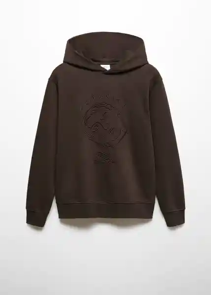 Buzo Sudadera Humanism Marrón Talla L Hombre Mango