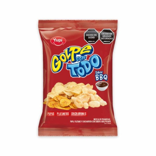 Yupi Snack el Golpe Con Todo Bbq 140 g