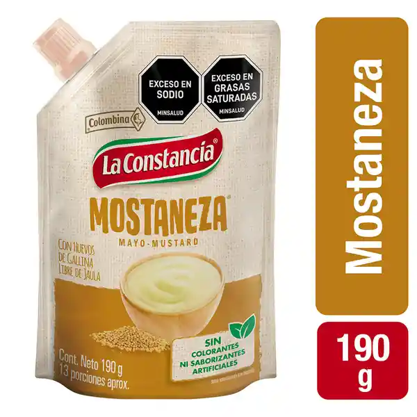 Mostaneza Salsa sin Colorantes ni Saborizantes Artificiales