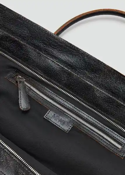 Bolso G Kali Negro Talla 99 Mujer Mango