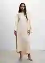 Vestido Rosa-A Crudo Talla XS Mujer Mango