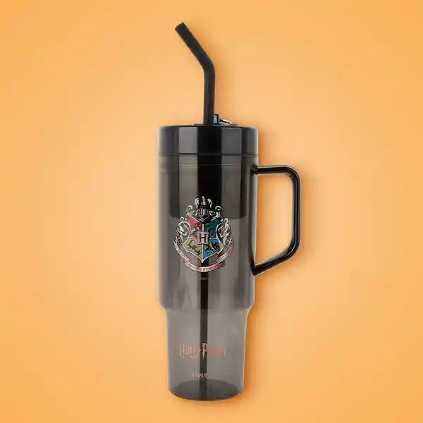 Botella de Con Pitillo Serie Harry Potter Negra 1250 mL Miniso