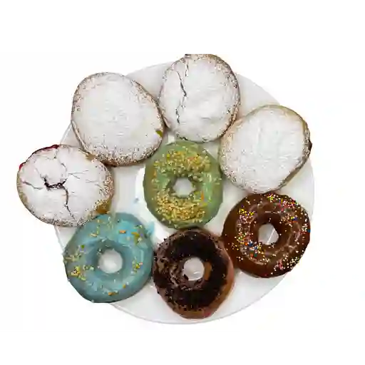 Postre de donas glaceadas x4