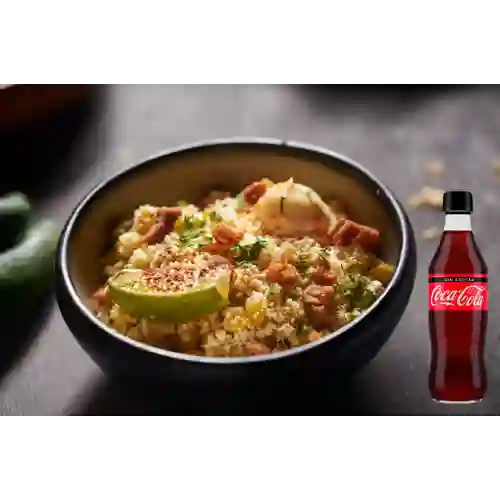Esquite de Chicharrón Crocante +Cocacola S/az 350ml