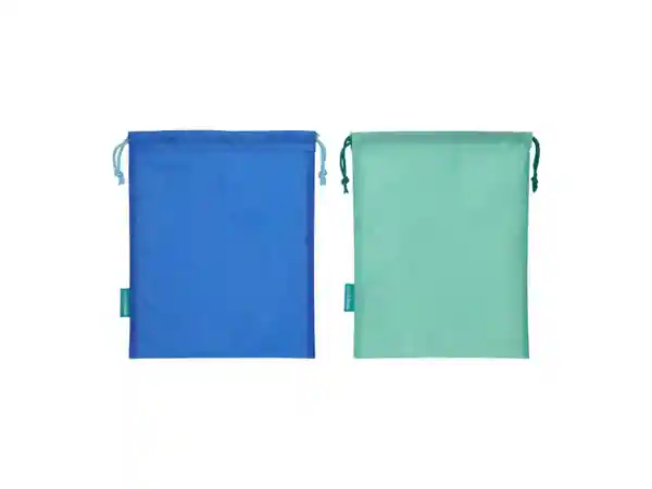 Set Bolsa Para Contenedores Azul y Verde 22 x 27 cm Casaideas