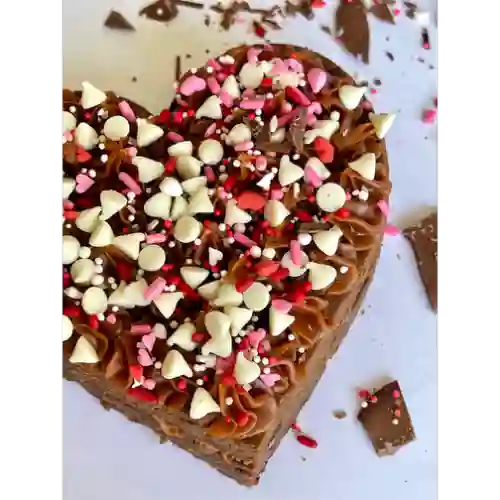 Mini Torta de Brownie Corazón