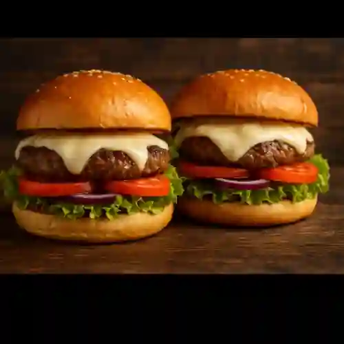 2 Hamburguesas sencillas por