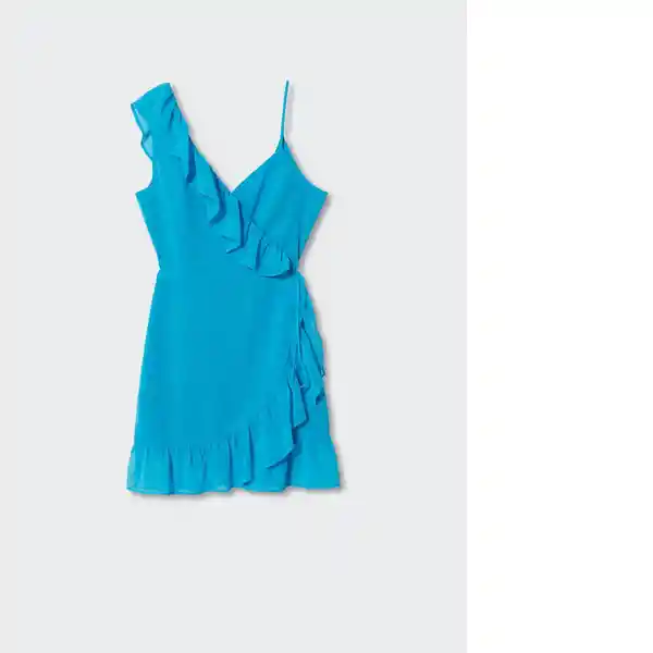 Vestido Kate Azul Talla 18 Mujer Mango