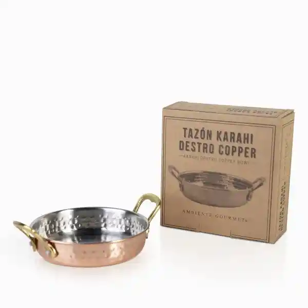 Tazón Karahi Destro Copper Ambiente Gourmet