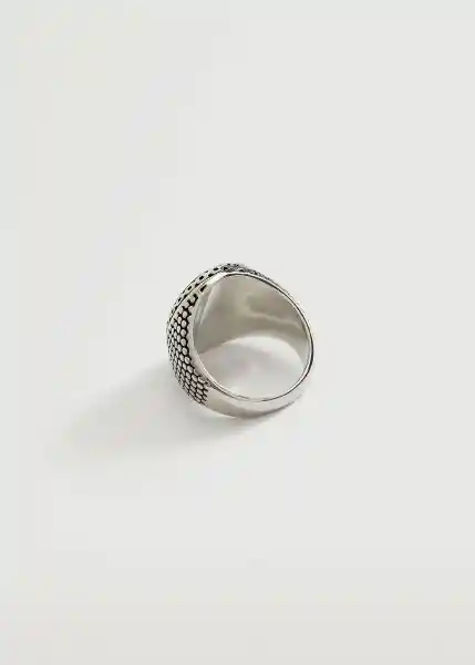 Anillo Ancla-I Plata Talla M Hombre Mango