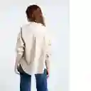  Camisa Sand Mujer Crudo Marfil Claro Talla L Naf-Naf 