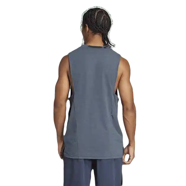 Adidas Camiseta Manga Sisa D4T 3S Tank de Hombre Azul Talla XL