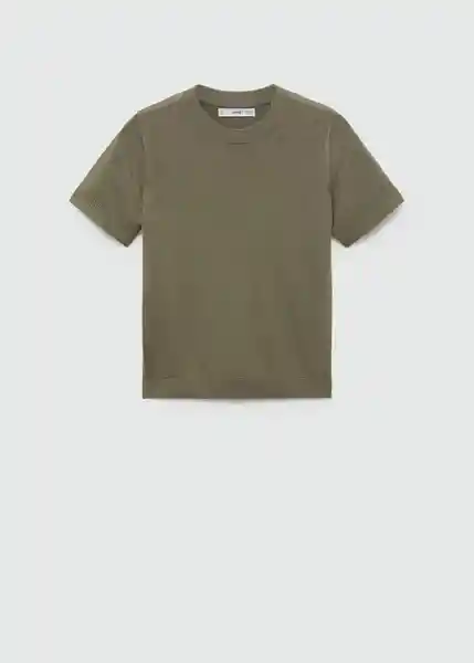 Jersey Basic Khaki Talla 24 Mujer Mango