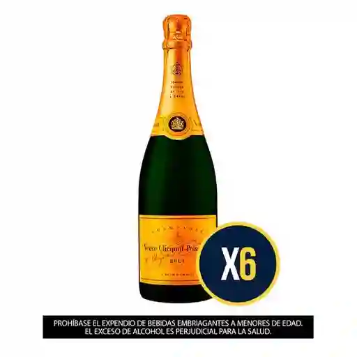 Veuve Clicquot Champagne Espumante Brut Yellow Label 750 ml