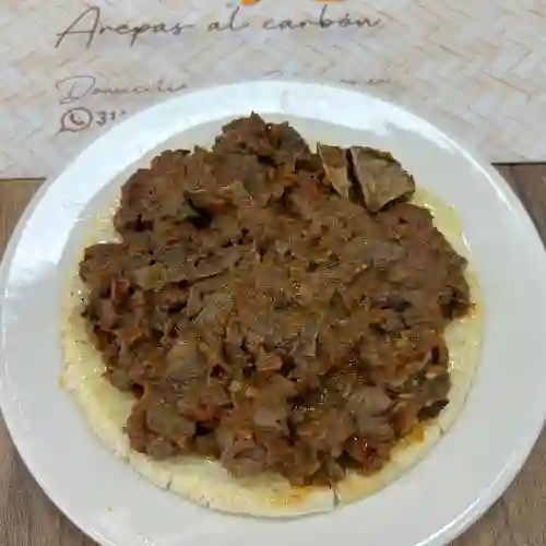 Arepa con Asadura