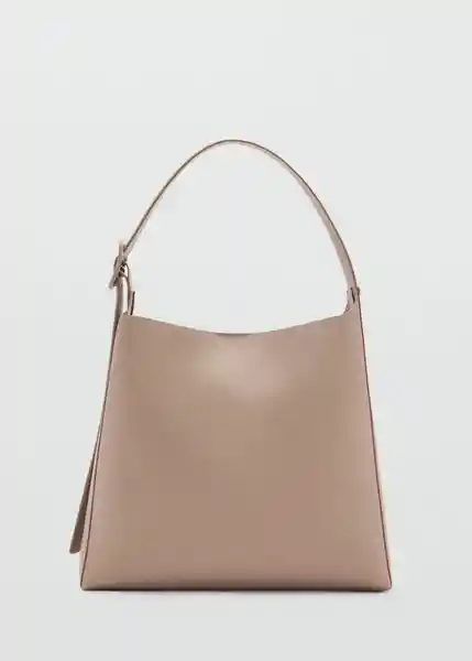 Bolso G Winnie Taupe Talla 99 Mujer Mango