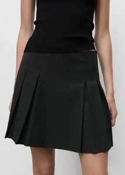 Falda Grunge Gris Talla 40 Mujer Mango