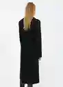 Abrigo Silence Negro Talla M Mujer Mango