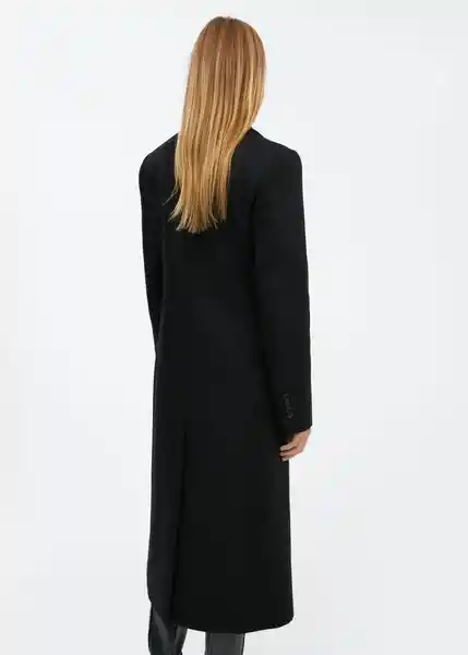 Abrigo Silence Negro Talla M Mujer Mango