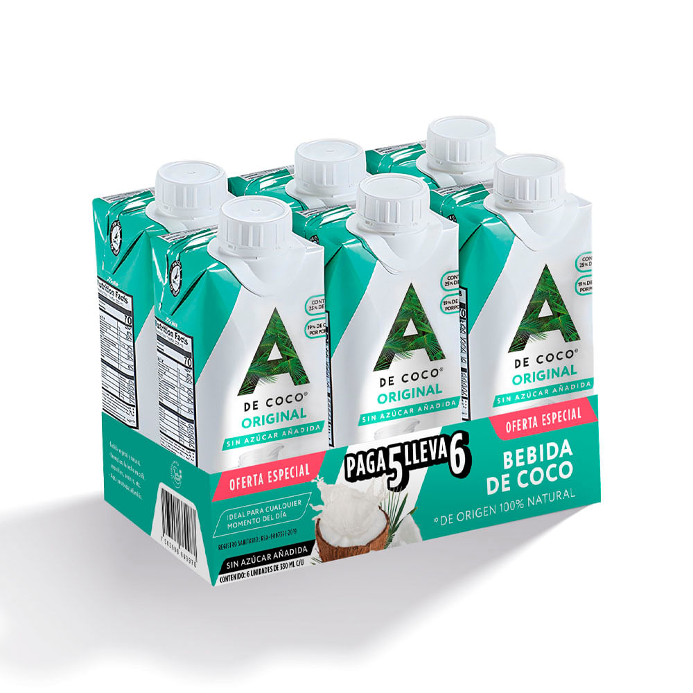 Bebida de Coco Six Pack Original - Rappi