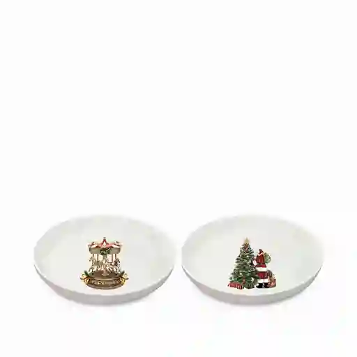 Set Plato Nochebuena Snow 16 cm Ambiente Gourmet