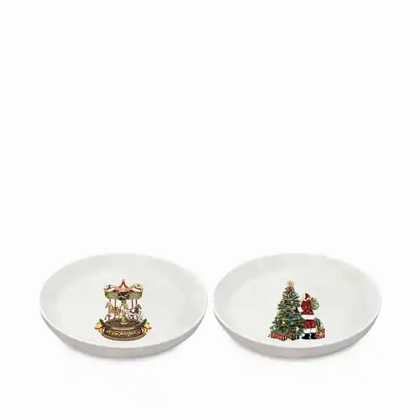 Set Plato Nochebuena Snow 16 cm Ambiente Gourmet