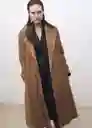 Abrigo Trench West Camel Talla M Mujer Mango