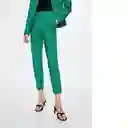 Pantalón Cofi Verde Talla 44 Mujer Mango