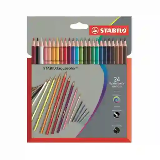Stabilo Lápiz de Color Acuarelable Veinticuatro Unidades