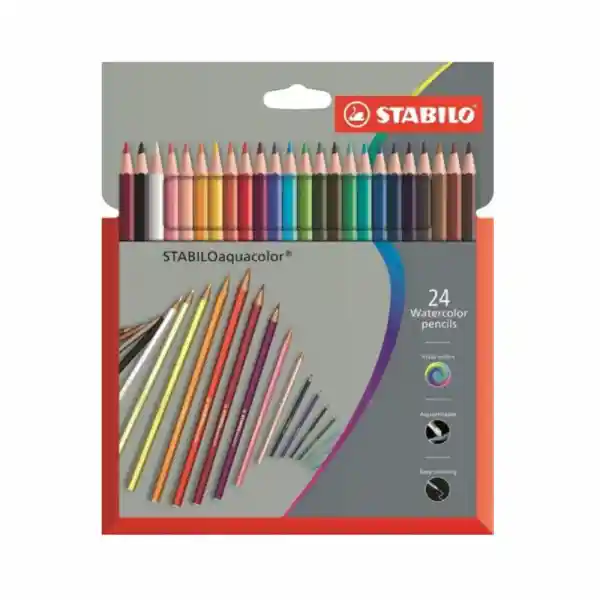 Stabilo Lápiz de Color Acuarelable Veinticuatro Unidades