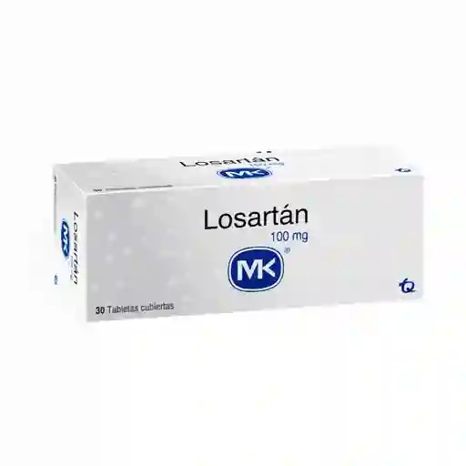 Losartan 100 mg Mk En Tabletas Cubiertas