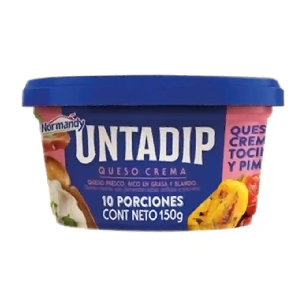 Queso Crema Normandy Tocineta y Pimentón