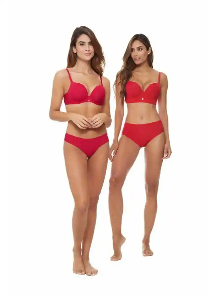 Brassier Prehormado Mujer 34-rojo