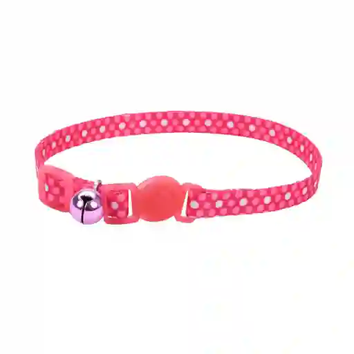 Pet Attire Collar Gato Rosado Punto