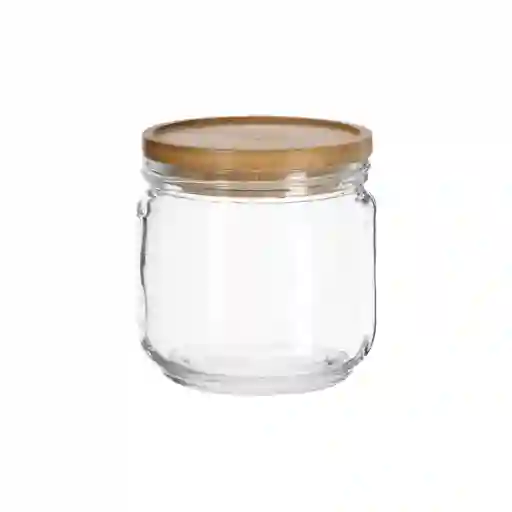 Recipiente Canister Tapa Bamboo 700 mL Diseño 0001 Casaideas