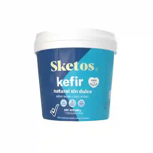 Kéfir Sketos Semidescremado Natural Sin Dulce (1000 Gr)