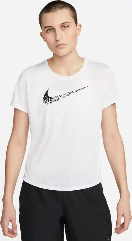 W Nk Swoosh Run Ss Top Talla L Camisetas Blanco Para Mujer Marca Nike Ref: Dm7777-100