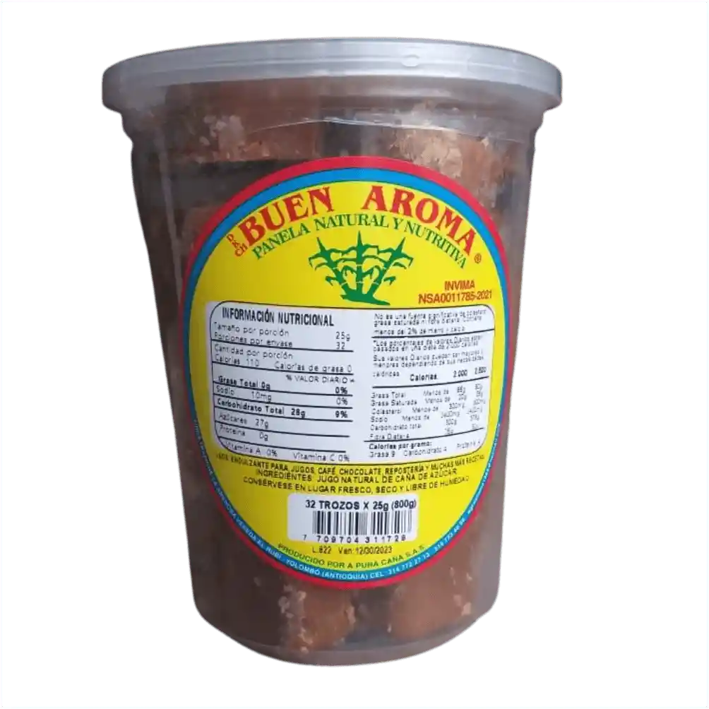 Panela Buen Aroma 32 Trozos*25gr