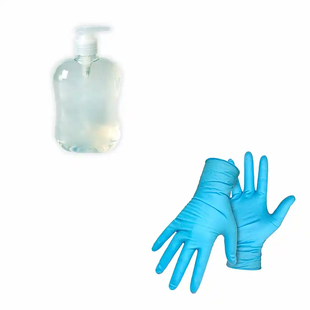 Nitrilo Jabon Liquido 30 Ml+ Guantes Deazul